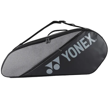 Подлинная сумка для ракетки для бадминтона Yonex 2022 года Портативная спортивная сумка для тренировок по матчу вмещает до 3 ракеток