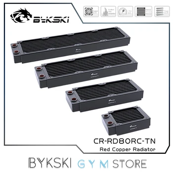 Bykski CR-RD80X4RC-TN Высокопроизводительный 80 160 240 320 Медный радиатор водяного охлаждения Тонкий ПК Сервер рассеивания тепла 30 мм