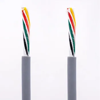 5M Высокая гибкость Гибкие многожильные кабели кабельной цепи TRVV2 3 4 5 6 7 8 10 жил 0,2 0,3 квадратный сигнальный провод Скребковая цепь