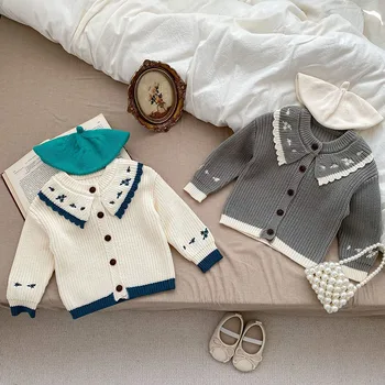 MILANCEL Одежда для девочек Кардиганы для малышей Трикотажное пальто для девочек
