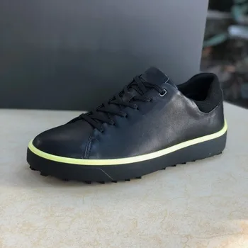 2024 Новая спортивная обувь для мужчин Черная белая обувь для гольфа Мужская обувь из натуральной кожи Мужская роскошная бренд Golf Training Мужчины