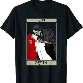 Blackcraft Винтажная футболка с картами Таро Death the Grim Reaper Kiss 42192