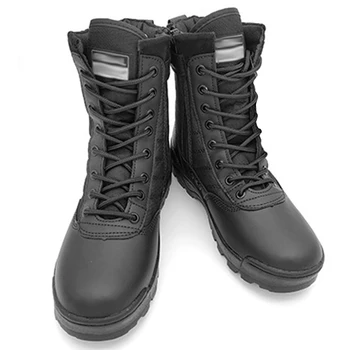  Походные ботинки на открытом воздухе Дышащие зимние тактические военные ботинки Высокие охотничьи тренировочные ботинки Легкие нескользящие для мужчин