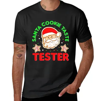 Тестер печенья Санта-Клауса Футболка оверсайз футболки летние топы смешные футболки Аниме футболка Мужская одежда