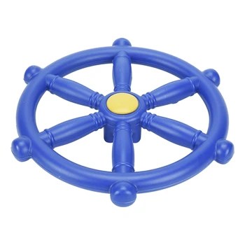  Рулевое колесо для детской игровой площадки, Крепление для руля качели, Колесо пиратского корабля для тренажерного зала в джунглях или набор качелей синий