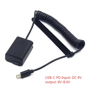 USB Type C Power Bank AC-PW20 NP-FW50 Кабель для таптера батареи для Sony NEXC3 NEXC5 NEX7 A3500 A5100 A5000 A7000 SLTA33 A7R