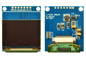 IPS 1,27-дюймовый полноцветный OLED-дисплей с 7PIN SPI и платой адаптера SSD1351 параллельным интерфейсом Drive IC 128 (RGB)*96