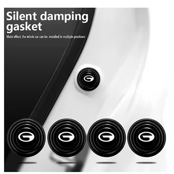  Автомобильные силиконовые дверные наклейки Амортизатор Звукоизоляционный буферный пирс для Trumpchi Gac Gs4 GS5 Coupe Ga4 Gs8 Gm8 Аксессуары