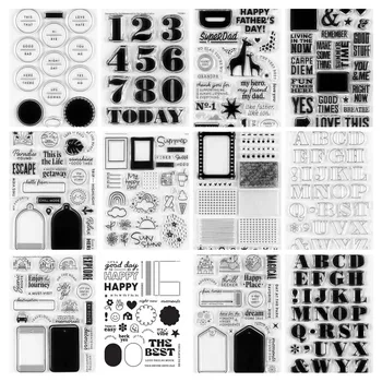 Word Clear Stamp Cutting Seal Seal For DIY Scrapbooking Clear Stamp Sheets A7259
