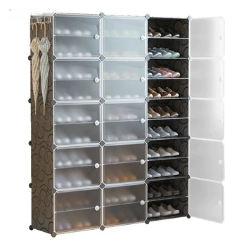 Multi-Cube Пластиковый шкаф для обуви Экономия места Держатель подставки Органайзер Съемное хранение обуви Сапоги DIY Полка для обуви Держите комнату в чистоте