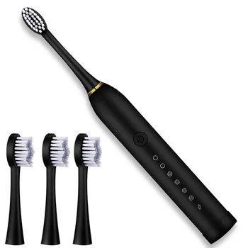 Перезаряжаемые звуковые электрические зубные щетки Насадки для зубных щеток Зубные щетки для взрослых и детей