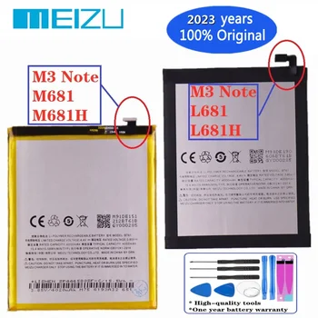 2023 года 100% оригинальный аккумулятор BT61 для Meizu L Версия M3 Note L681H / M Версия M3 Note M681H 4000 мАч BT61 Аккумуляторы для телефона
