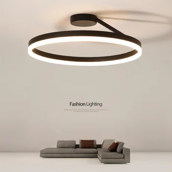 Современный минималистичный круглый потолочный светильник светодиодный потолочный светильник для спальни и гостиной Скандинавская творческая индивидуальность Роскошное освещение
