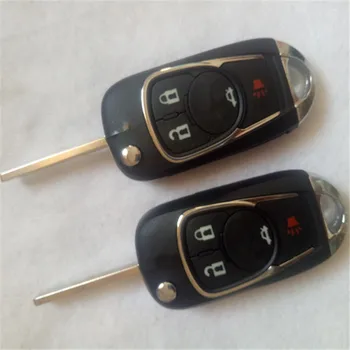3PCS 3/3+1 4-кнопочный модифицированный складной ключ для Chevrolet Chevy Cruze Aveo Spark Sonic Uncut Blade Дистанционный брелок Cas