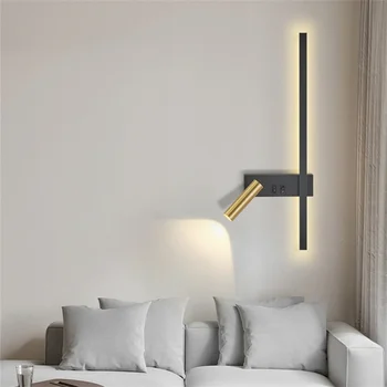 Настенный светильник Скандинавский современный креативный светодиодный простой диван для гостиной фоновая декоративная лампа для чтения спальня прикроватная лампа