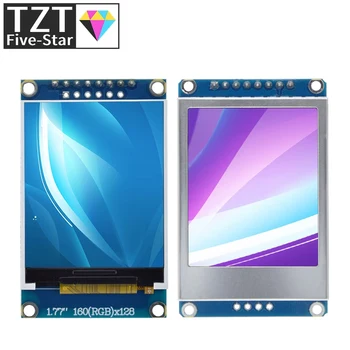 TZT 1,77-дюймовый ЖК-экран TFT 128 * 160 1,77 TFTSPI TFT Модуль цветного экрана Модуль последовательного порта для Arduino UNO R3