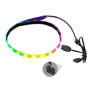Coolmoon 40 см Магнитная RGB светодиодная подсветка с 4-контактным разъемом Цифровая подсветка для ПК