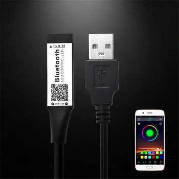 5 В USB Bluetooth 4.0 RGB светодиодный пульт дистанционного управления 5 В-24 В мини беспроводной светодиодный диммер BT для RGB 3528 5050 светодиодная лента ТВ подсветка
