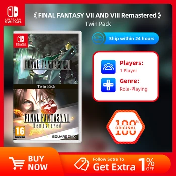 Игровые предложения для Nintendo Switch - Final Fantasy VII и Final Fantasy VIII Remastered - Twin Pack - Физический картридж с играми