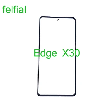 10 шт./лот для Motorola Edge X30 Передняя внешняя стеклянная линза для Moto Edge X30 XT2201-2 Сенсорный экран ЖК-панель Стекло с OCA
