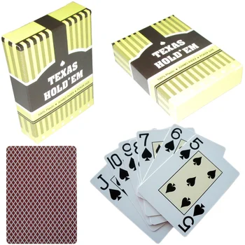 100% ПВХ Новый стандарт Водонепроницаемый Пластик Взрослые Игральные Карты Покер Игра Настольные Игры 63 * 88 мм Покерные карты