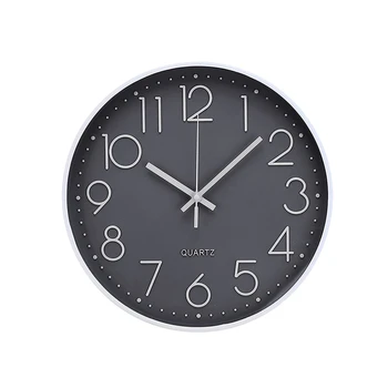 30 см круглые настенные часы Современные кварцевые настенные часы без тикающих шумов, настенные часы детские, настенные часы большие, заводные