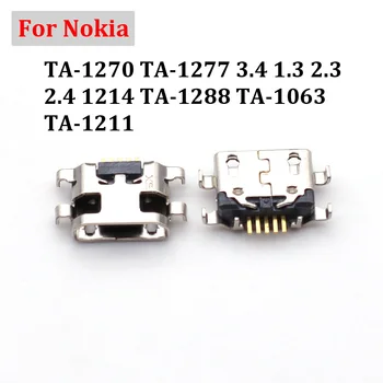 5-50 шт. Разъем Штекер USB Зарядное устройство Зарядка Док-порт для Nokia TA-1270 TA-1277 3.4 1.3 2.3 2.4 1214 TA-1288 TA-1063 TA-1211