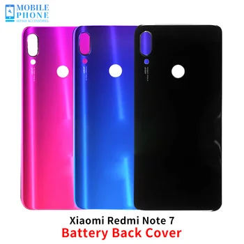 Задняя крышка аккумуляторного отсека для Xiaomi Redmi Note 7 Дверная 3D-стеклянная задняя панель для Redmi Note 7 Pro Задняя крышка Корпус аккумулятора Чехол Note7