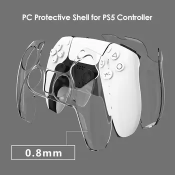 Прозрачная обложка для ПК для аксессуаров контроллера PlayStation 5 DualSense