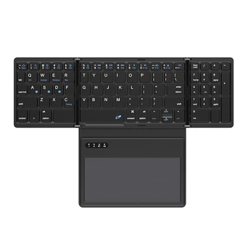 Bluetooth клавиатура с тачпадом ультратонкая карманная складная клавиатура для планшета IOS, Android, Windows PC