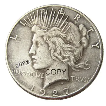 US 1927-S Доллар Мира Посеребренная Копия Монеты