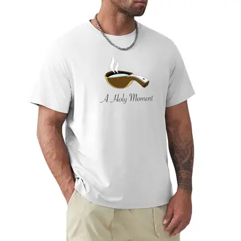 Святой момент, футболка с деревянной кружкой, винтажная одежда, обычаи, создайте свою собственную футболку для мужчин