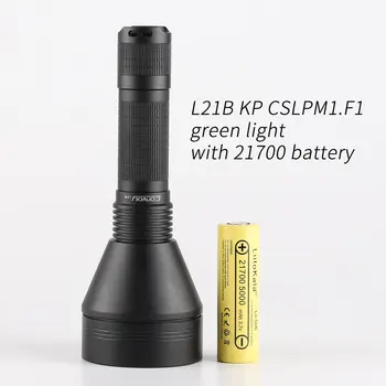 Конвой L21B KP CSLPM1. Зеленый свет F1, фонарик 21700, легкий, дальнобойный, с батареей 21700
