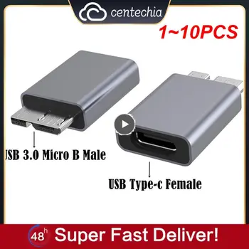 1 ~ 10 шт. Адаптер C на Micro B USB3.0 Тип C Гнездо на Micro B Штекер Быстрая зарядка USB Micro 3.0 на Type C Суперскорость для hdD