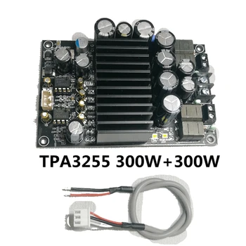 TPA3255 Плата цифрового усилителя HIFI Модуль усилителя мощности звука высокой мощности 300 Вт x 2 (1 комплект, черный)