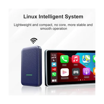 Беспроводной Android Auto Box 4.0 Беспроводной адаптер Carplay Dongle USB Адаптер WiFi Bluetooth Автомобильный мультимедийный плеер