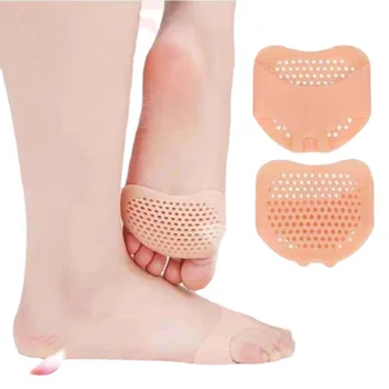 2pcs Силиконовые Плюсневые Прокладки Разделитель Пальцев Ноги Обезболивающие Подушечки Для Ног Ортопедические Стельки Массаж Стопы Носки Носки Для Ухода за Ногами Инструмент