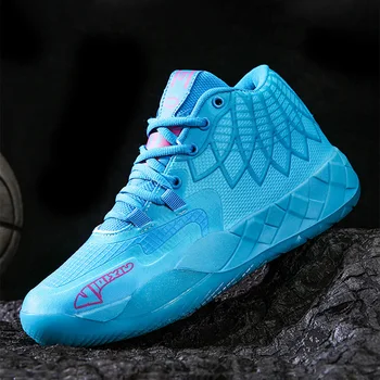 TopFight 2023 Melo Ball Баскетбольная обувь для мужчин Женщины Баскетбольные кроссовки со средним вырезом Пара дышащих баскетбольных ботинок