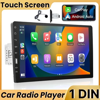 9 дюймов Авто Радио HD Авто Мультимедийный Плеер Сенсорный Экран Авто Стерео 1Din Плеер MP5 Bluetooth USB Камера Carplay и Android Auto