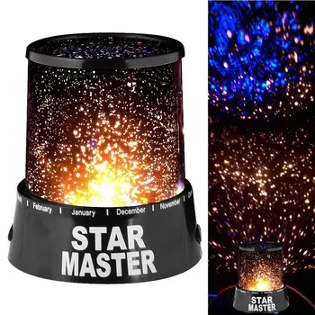 креативный 3D светодиодный звездный ночной небо проектор лампа с питанием от батареи светодиодная комната декоративная атмосфера ночник