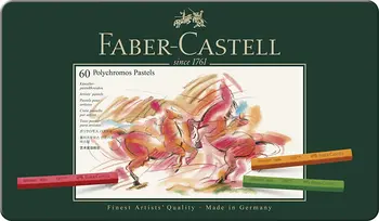 Faber-Castell Polychromos Artists Pastel Олово 60 - высокий уровень пигмента, и не содержат масел и воска