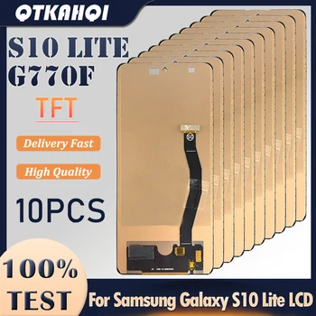 Оптовая продажа 10 штук / лот TFT высокое качество для Samsung Galaxy S10 Lite G770F G770F / DS ЖК-дисплей Сенсорный экран для Samsung S10Lite