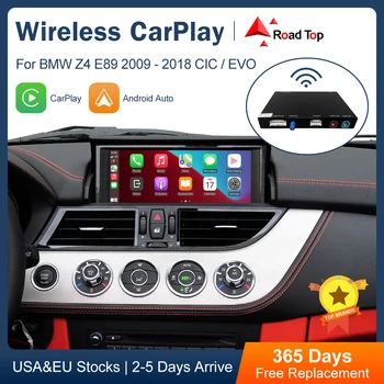 Road Top Wireless CarPlay Android Auto для BMW Z4 E89 CIC EVO System 2009-2018, с функциями Airplay Mirror Link Car Play