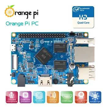 Orange Pi PC 1 ГБ ОЗУ Allwinner H3 Четырехъядерный мини-ПК SBC Одноплатный компьютер под управлением Android Debian Ubuntu Development Board