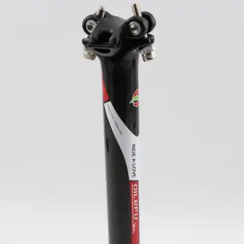 Новейший подседельный штырь из сплава горного велосипеда QILEFU 3K из углеродного волокна Подседельные штыри для велосипедов из углеродного волокна MTB 27,2 30,8 31,6 * 350 400 мм