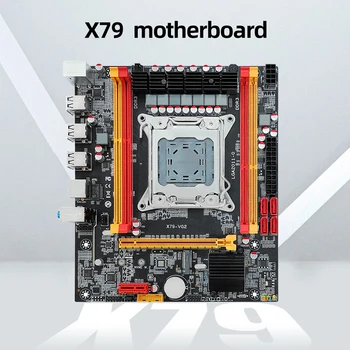 X79 Материнская плата компьютера NVME M.2 SSD LGA 2011 Материнская плата для ПК 4 * SATA2.0 Интерфейс Подходит для процессора Intel E5 2600 / 2689 / 2690 / 2670