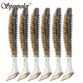 Spinpoler 2023 Новый лучший резиновый спиннинг мягкая приманка резиновый судак 12 см искусственные приманки для рыбы мягкие рыболовные снасти для плавания