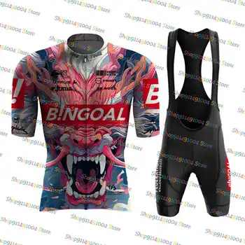 2023 Bingoal Dragon Велоспорт Джерси Набор С коротким рукавом Велоспорт Одежда Мужские дорожные рубашки Велосипед MTB Wear Maillot