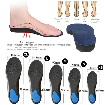 Подошвенный фасциит Обувь для поддержки свода стопы Стелька Ортопедические стельки для ног Амортизирующие обувные накладки Унисекс Размер EVA Обувные накладки