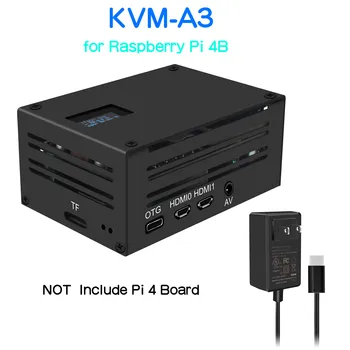 KVM over IP на базе Raspberry Pi KVM-A3 с адаптером питания USB-C 5V 4A для Raspberry Pi 4B